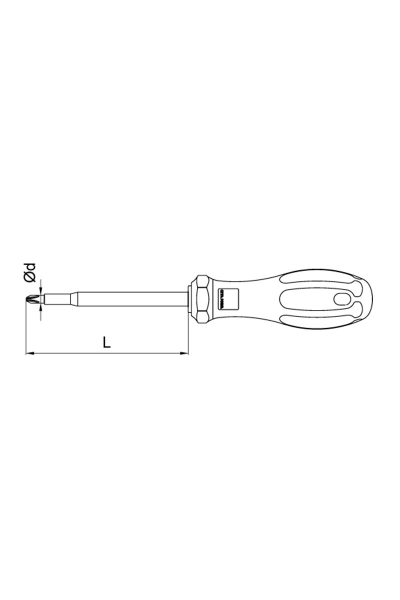 Ceta Form G03-003-150 PZ3x150mm C-Plus İzoleli Pozidriv Uçlu Tornavida - Thumbnail