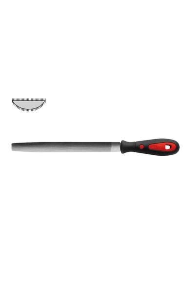 Cetaform - Ceta Form J56-110H Kalın Diş Ergo Saplı 10 inç 250mm Yarım Yuvarlak Eğe Ceta Form J56-110H Kalın Diş Ergo Saplı 10 inç 250mm Yarım Yuvarlak Eğe - Thumbnail