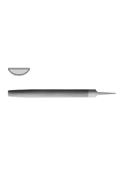 Ceta Form J56-312 İnce Diş 12 inç 300mm Yarım Yuvarlak Eğe - Thumbnail