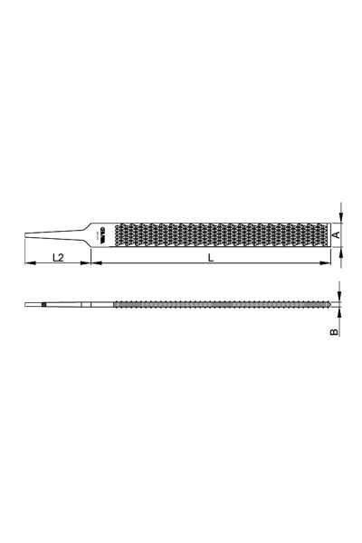 Ceta Form J67-108 Kalın Diş 8 inç-200mm Standart Törpü - Thumbnail