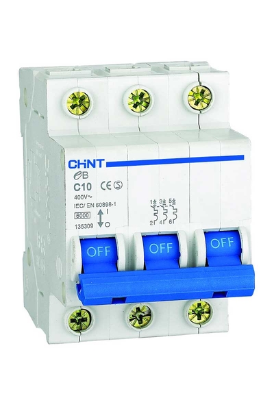 Chint 185641 eB Serisi 3 Kutup 4,5kA C Tipi 63A Otomatik Sigorta - Thumbnail