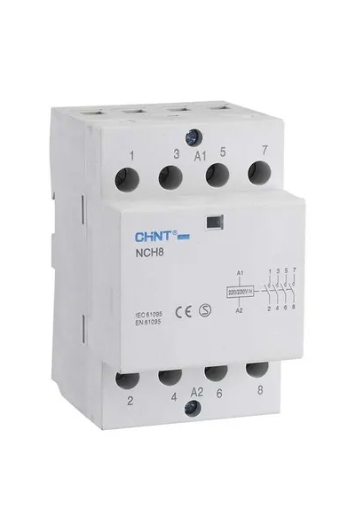 Chint - Chint 256081 NCH8 Serisi 220/230VAC 2P 40A 2NA Bobinli Sessiz Kontaktör