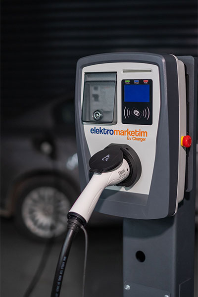 Elektromarketim EMEV 22kW 3 Faz 32A Tip 2 Soketli Elektrikli Araç Şarj İstasyonu - Thumbnail