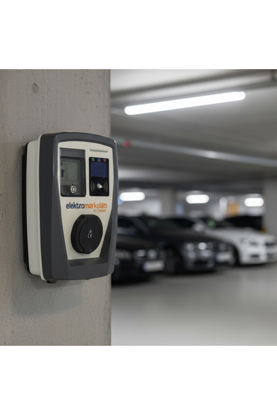 Elektromarketim EMEV 22kW 3 Faz 32A Tip 2 Soketli Elektrikli Araç Şarj İstasyonu - Thumbnail