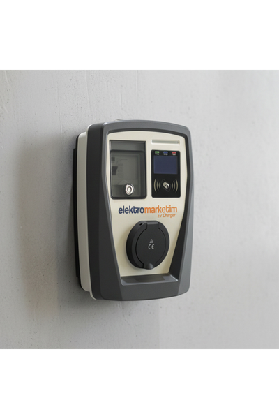 Elektromarketim - Elektromarketim EMEV 22kW 3 Faz 32A Tip 2 Soketli Elektrikli Araç Şarj İstasyonu