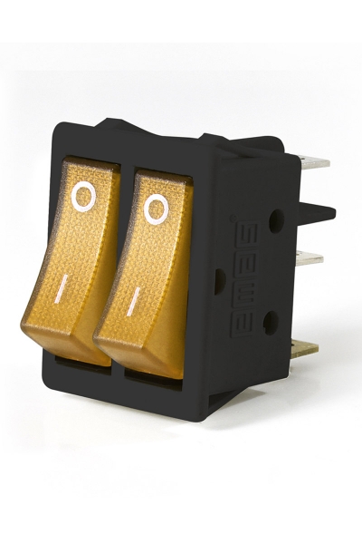 Emas - Emas A12B1S11 1NA 1NA 30x22mm Siyah Gövdeli Terminalli Işıklı Switch Emas - Emas A12B1S11 1NA 1NA 30x22mm Siyah Gövdeli Terminalli Işıklı Switch