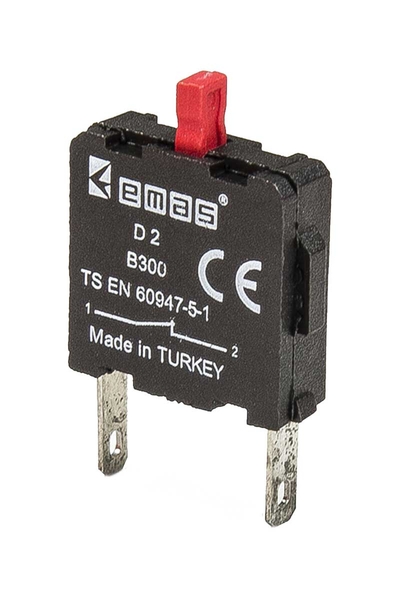 Emas - Emas D2 1NK 16mm Kumanda Butonu Emas - Emas D2 1NK 16mm Kumanda Butonu