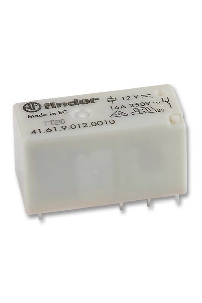 Finder - Finder 41.61.9.012.0010 12V DC Küçük Profil Elektromekanik Pcb Röle Finder - Finder 41.61.9.012.0010 12V DC Küçük Profil Elektromekanik Pcb Röle