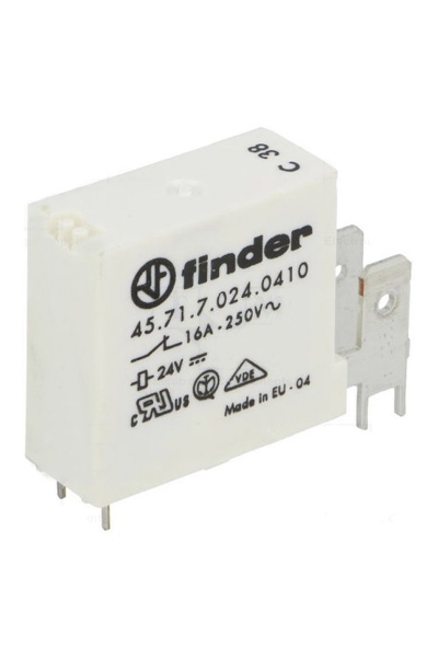 Finder - Finder 45.71.7.024.0410 24 V DC Minyatür Pcb Röle Finder - Finder 45.71.7.024.0410 24 V DC Minyatür Pcb Röle