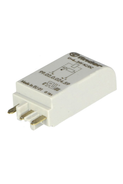 Finder - Finder 99.02.0.024.59 Yeşil Led 6 24V AC DC Modül Finder - Finder 99.02.0.024.59 Yeşil Led 6 24V AC DC Modül
