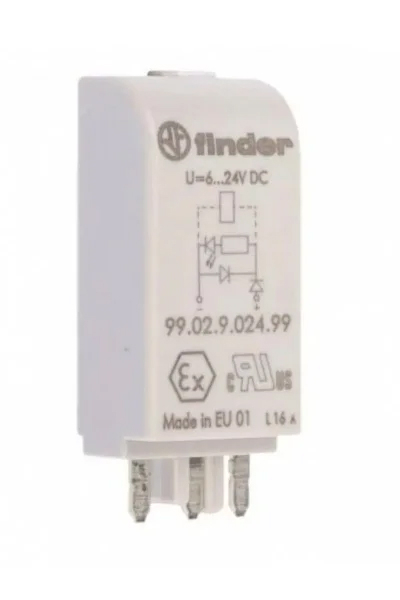 Finder - Finder 99.02.9.024.99 Yeşil Led Diyod 6 24V DC Modül Finder - Finder 99.02.9.024.99 Yeşil Led Diyod 6 24V DC Modül