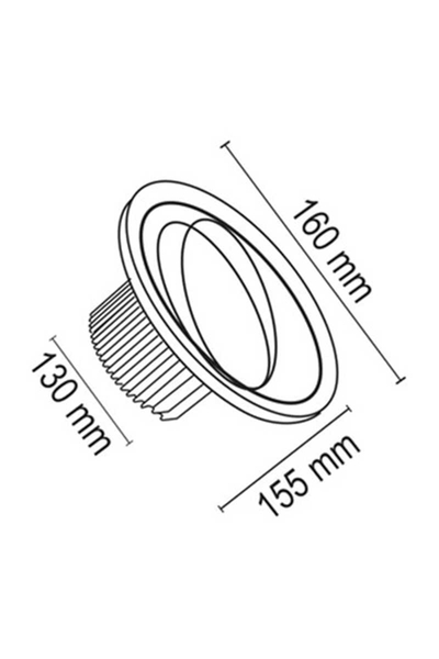 Forlife FL-1627 Par30 Sıva Altı Spot Kasası - Thumbnail