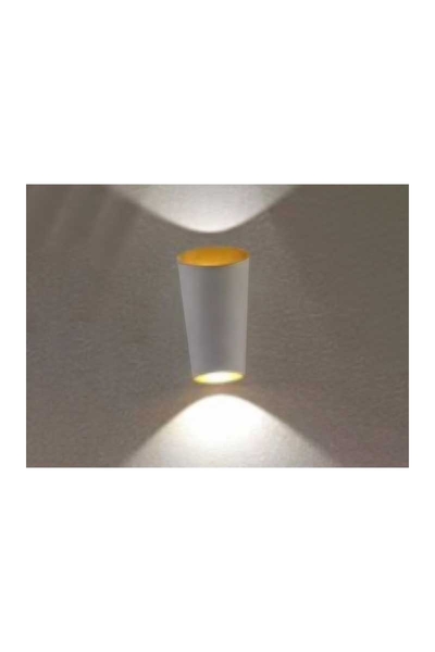 Forlife FL-1711 2x3W 3200K Günışığı Papatya Metal Duvar Apliği - Thumbnail