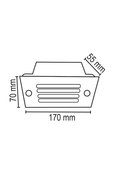 Forlife FL-1873 5W 3200K Günışığı Paslanmaz Izgaralı Koridor İz Armatürü - Thumbnail