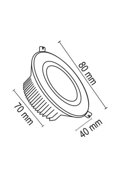 Forlife FL-2068 3200K Günışığı 5W Saten Siyah Kasa Cob Led Armatür - Thumbnail