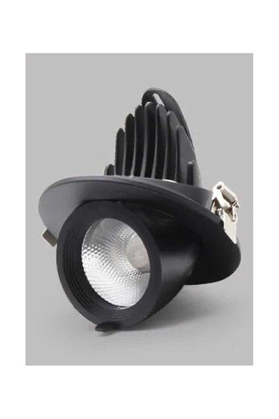 Forlife FL-2089S 4000K Ilık Beyaz 40W Siyah Kasa Salyagoz Armatür - Thumbnail