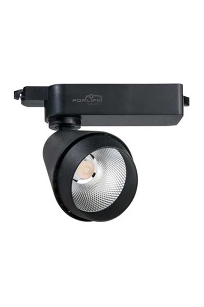 Forlife - Forlife FL-2237 S 3200K Günışığı 40W Siyah Kasa Ray Spot Armatür