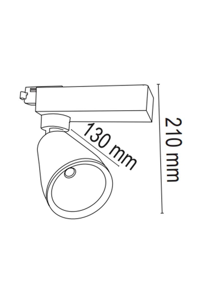 Forlife FL-2237 S 3200K Günışığı 40W Siyah Kasa Ray Spot Armatür - Thumbnail