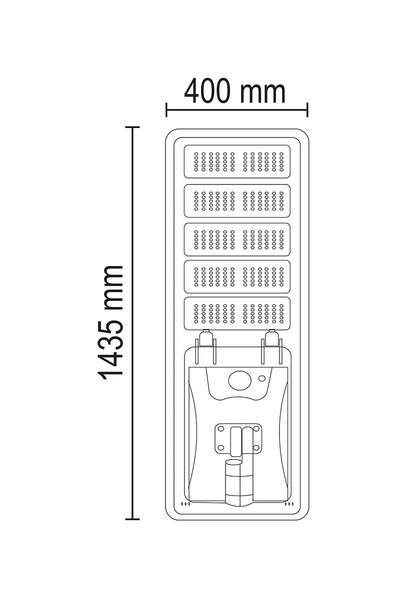 Forlife FL-3187 500W 6500K Beyaz Solar Sokak Armatürü - Thumbnail