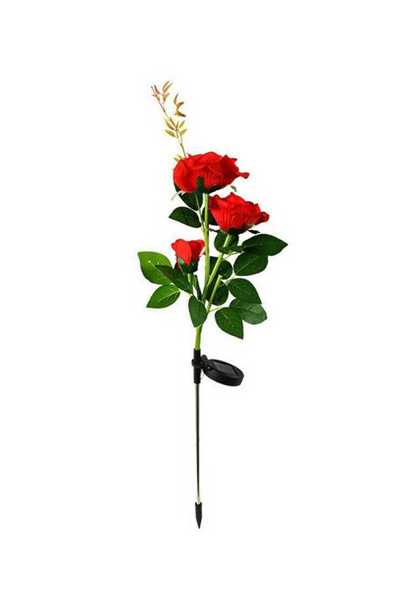 Forlife FL-3203 6500K Beyaz 4W Kırmızı Gül Solar Kazıklı Çiçek Çim Armatürü
