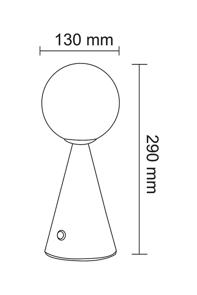 Forlife FL-8062 Ganj Dekoratif Şarjlı Masa Lambası - Thumbnail