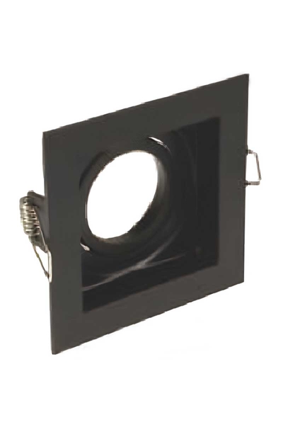 Global K2 KDA824 50W GU5.3 Siyah Metal Kare Spot