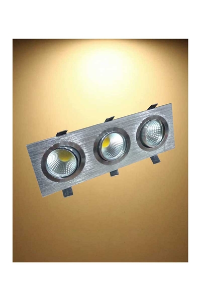 Global - Global K2 KDL341 3x5W 3000K Günışığı Cob Ledli Downlight Armatür Global K2 KDL341 3x5W 3000K Günışığı Cob Ledli Downlight Armatür - Thumbnail