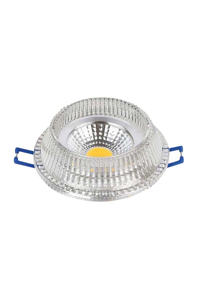 Global - Global K2 KKS167 5W 3000K Günışığı Yuvarlak Şeffaf Kristal Led Spot Armatür