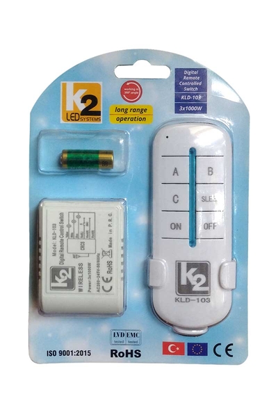 Global - Global K2 KLD103 3x1000W Avize Kumandası Global K2 KLD103 3x1000W Avize Kumandası - Thumbnail