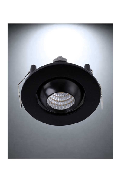 Global - Global K2 KLS519 6500K Beyaz 3W Siyah Kasa Yıldız Ledli Spot Armatür Global K2 KLS519 6500K Beyaz 3W Siyah Kasa Yıldız Ledli Spot Armatür - Thumbnail