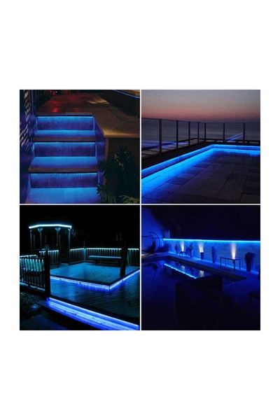 Global - Global K2 KCL002 3528 Mavi Tek Çipli 60 Ledli Silikonlu Dış Mekan Şerit Led Global K2 KCL002 3528 Mavi Tek Çipli 60 Ledli Silikonlu Dış Mekan Şerit Led - Thumbnail