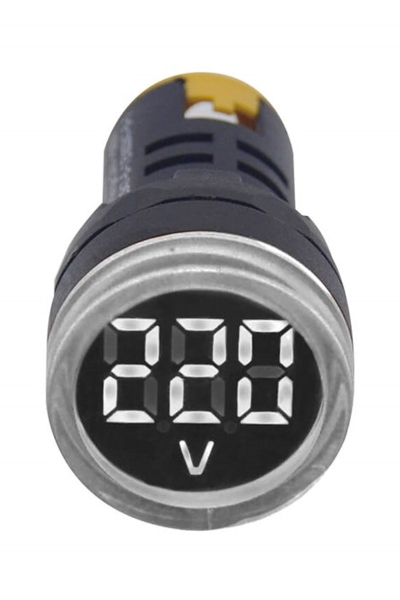 Gwest 22 VS-B 24-450V Beyaz AD-116 Serisi Voltmetre - Thumbnail