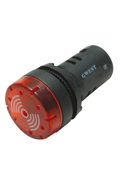Gwest 22DS-MS24 24V 22mm Sesli Led Flaşör İkazlı Buzzer - Thumbnail