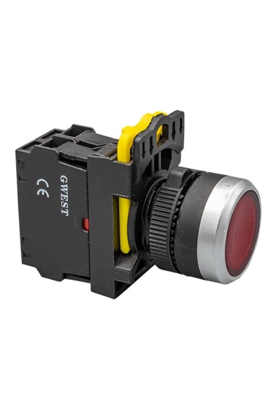Gwest - Gwest A5-01D-110 Q 22mm Serisi Led Işıklı Yaylı Buton