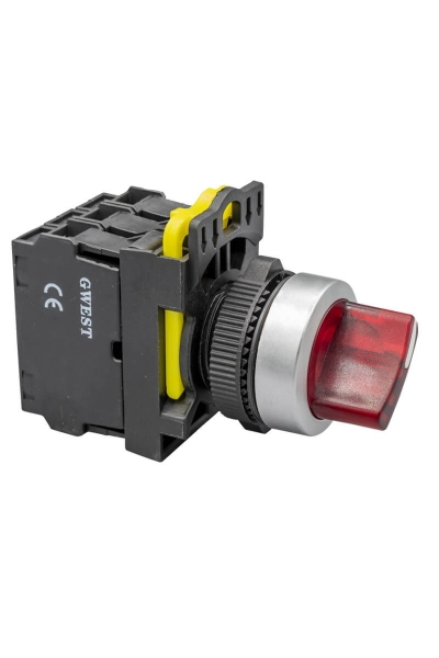 Gwest - Gwest A5-02XSD-24 2NC Led Işıklı Kalıcı Mandal Buton