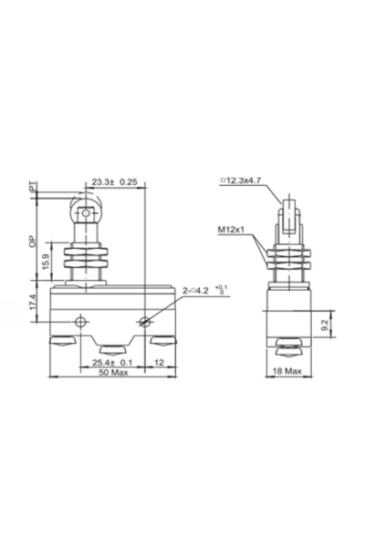 Gwest AZ-15GQ22-B Mikro Switch - Thumbnail