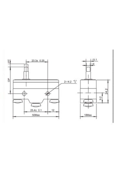 Gwest AZ-15GS-B Mikro Switch - Thumbnail