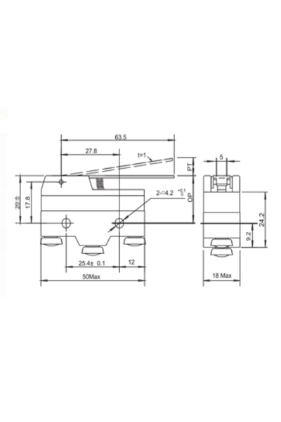 Gwest AZ-15GW-B Mikro Switch - Thumbnail