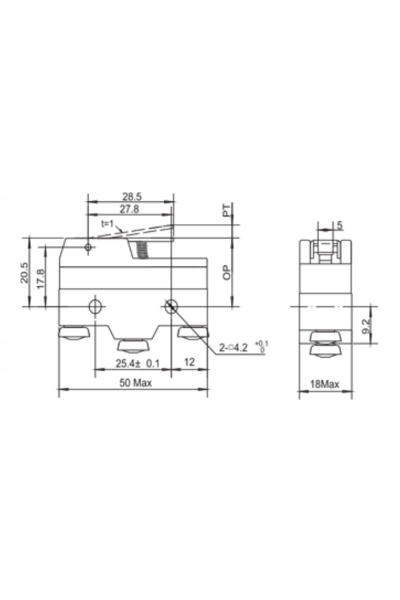Gwest AZ-15GW21-B Mikro Switch - Thumbnail