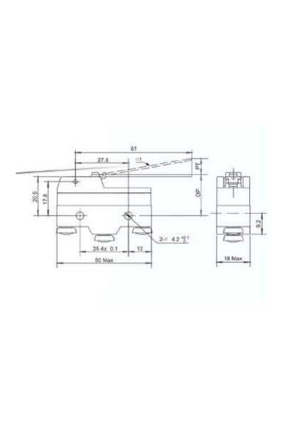 Gwest AZ-15HW24-B Mikro Switch - Thumbnail