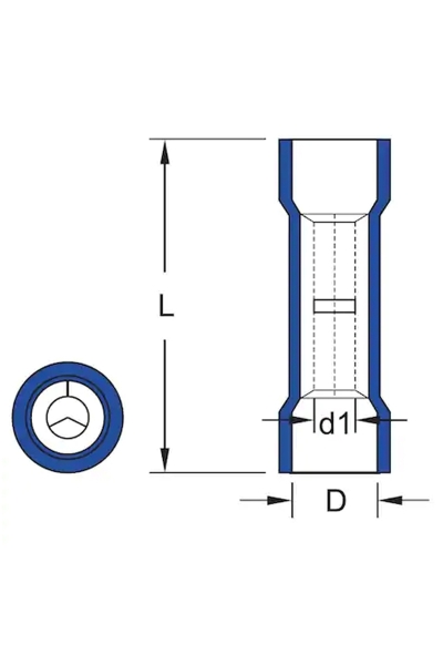 Gwest GBY-251 0.50-1.50mm2 200 Adet Ek Mufları İzoleli Kablo Ucu - Thumbnail