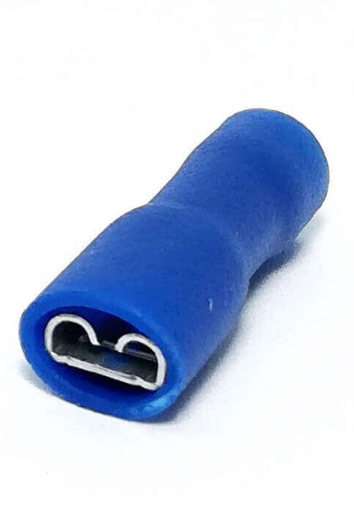 Gwest GFFD-2488 200 Adet 1.5-2.5mm2 Mavi Tam İzoleli Dişi Faston Tip Kablo Ucu - Thumbnail