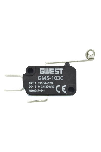 Gwest - Gwest GMS-103C 10A Uzun Kollu Metal Makaralı Mikro Switch