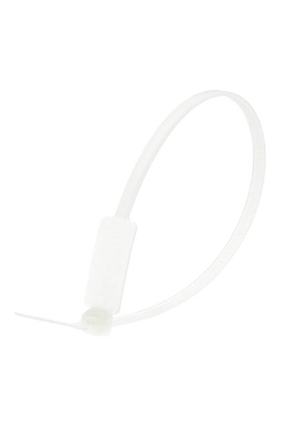 Gwest GTK 190STC 190x4.8mm 100 Adet Etiketli Beyaz Kablo Bağı - Thumbnail