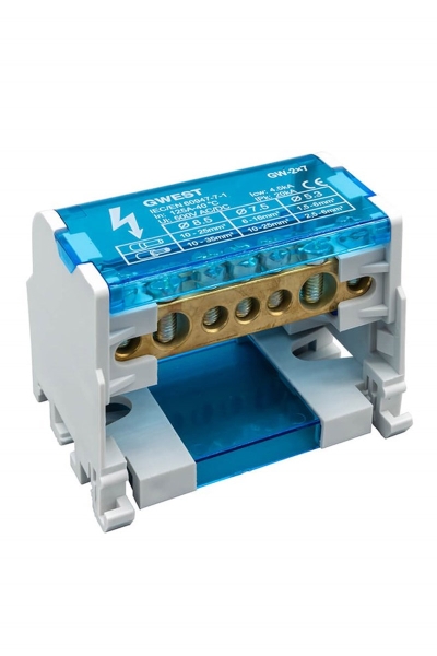 Gwest - Gwest GW-2x7 2 Kutuplu 1x10mm2 125A Girişli Dağıtıcı Ünite