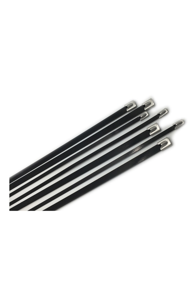 Gwest - Gwest PVC MTL 300 ST 300x4.6mm 100 Adet PVC Kaplı Metal Kablo Bağı