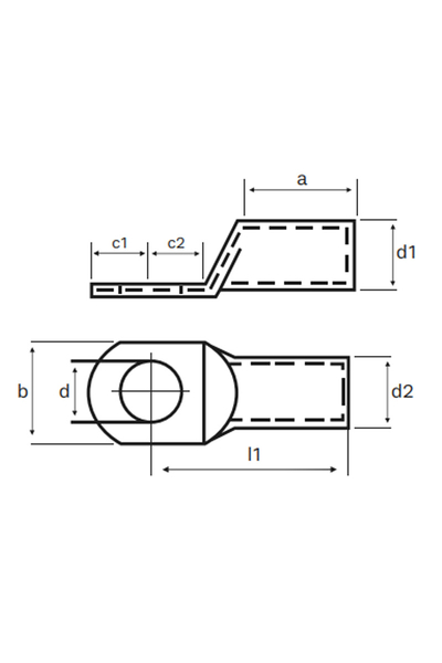 Gwest SKP-D 25-6 200 Adet DIN 46235 Tip Kablo Pabucu - Thumbnail