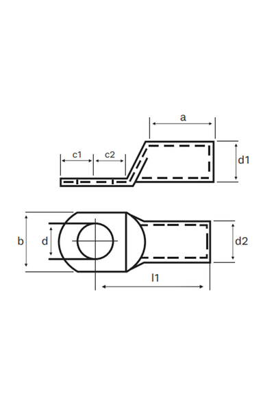 Gwest SKP-D 35-10 120 Adet DIN 46235 Tip Kablo Pabucu - Thumbnail