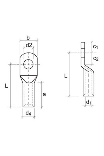 Gwest SKP-S 95-10 75 Adet Standart Tip Sıkmalı Kablo Pabucu - Thumbnail