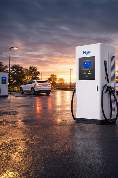 Hims HCDC-S2-120 Çift Soketli 120 kW DC Hızlı Elektrikli Araç Şarj İstasyonu - Thumbnail